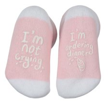 S520-P: Pink 2 Pack Anti-Slip Terry Socks (0-12 Months)